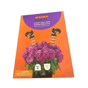 MONDO LLAMA Create Your Own Planter Halloween Fall Decor Kit Witches Legs NEW